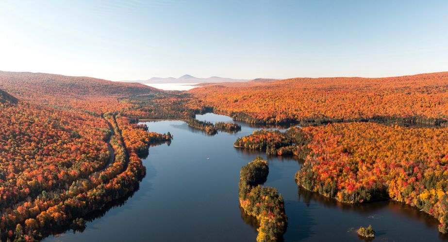 Maine New England in herfstkleuren Maine New England in herfstkleuren